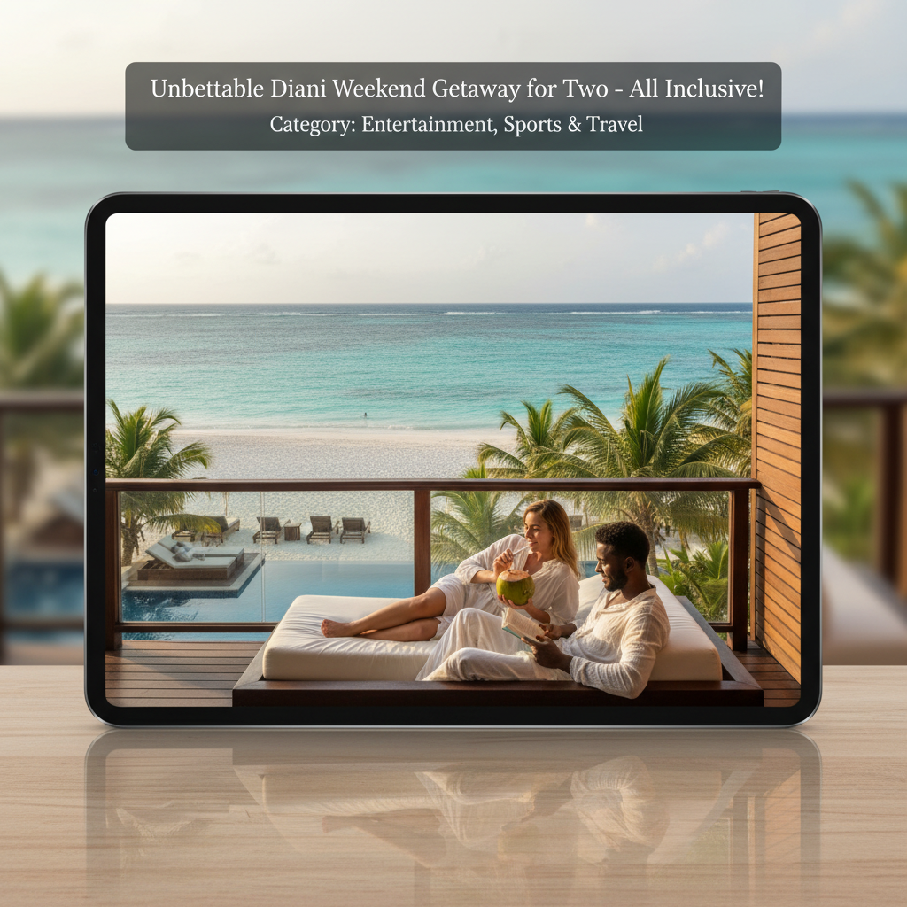Unbeatable Diani Weekend Getaway for Two All Inclusive…