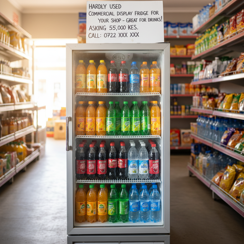 Hardly Used Commercial Display Fridge for Your Shop Great…