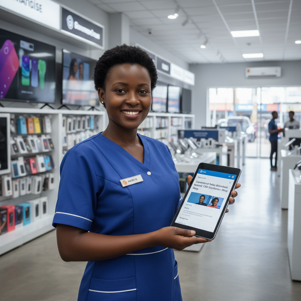 Experienced Sales Attendant Needed Nakuru Cbd Electronics…