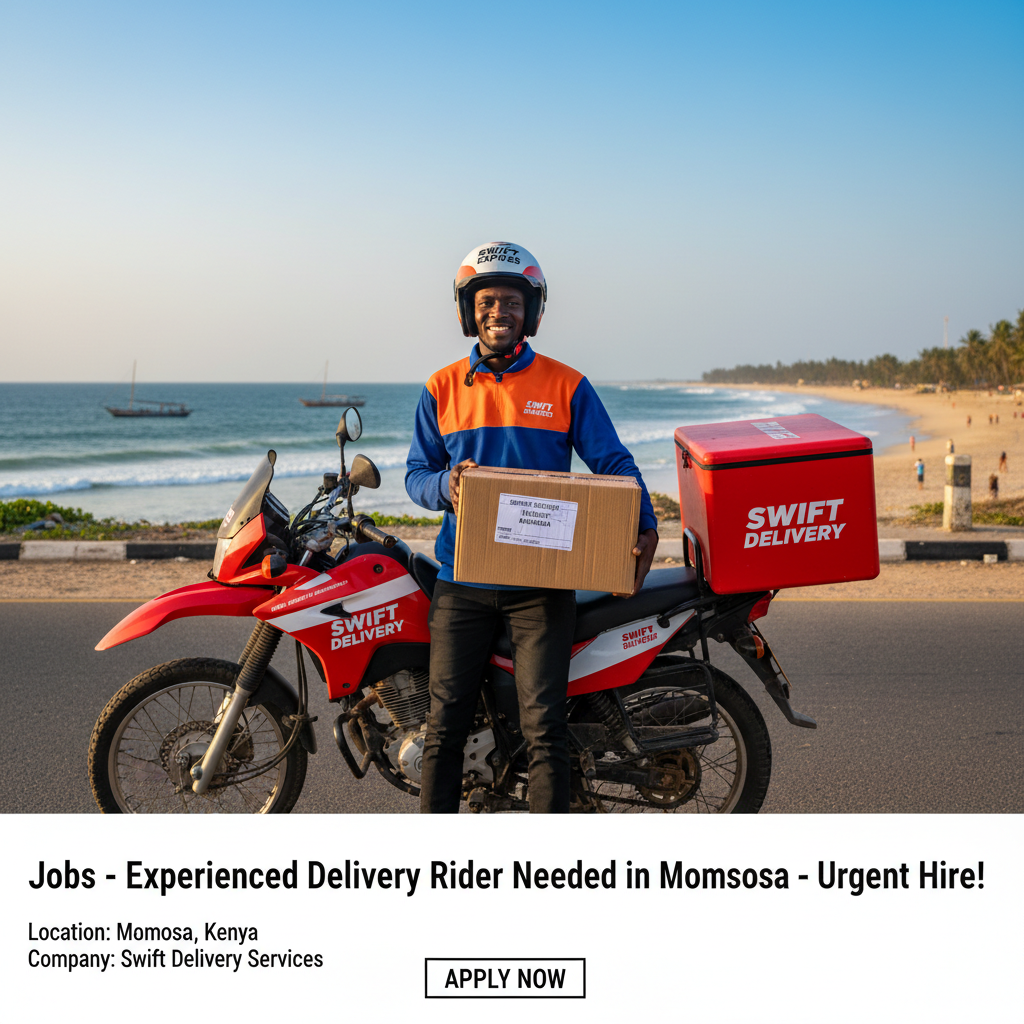 Experienced Delivery Rider Needed in Mombasa Urgent Hire…