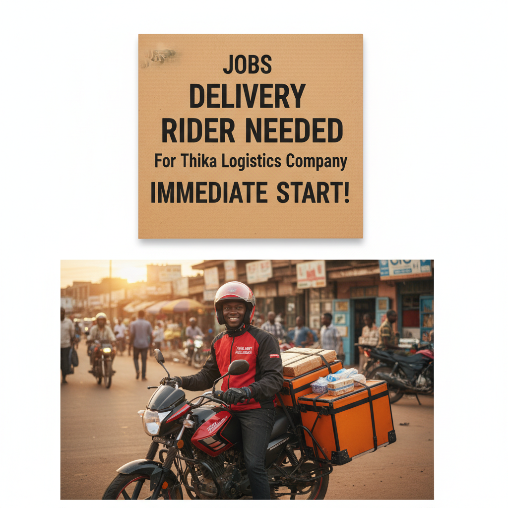 Delivery Rider Needed for Thika Logistics Company…
