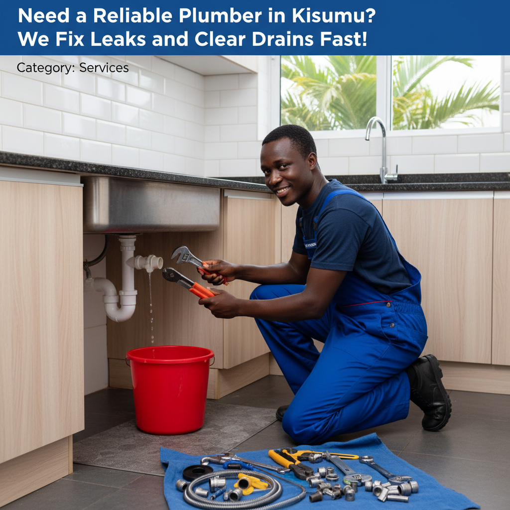 Need a Reliable Plumber in Kisumu We Fix Leaks and Clear…