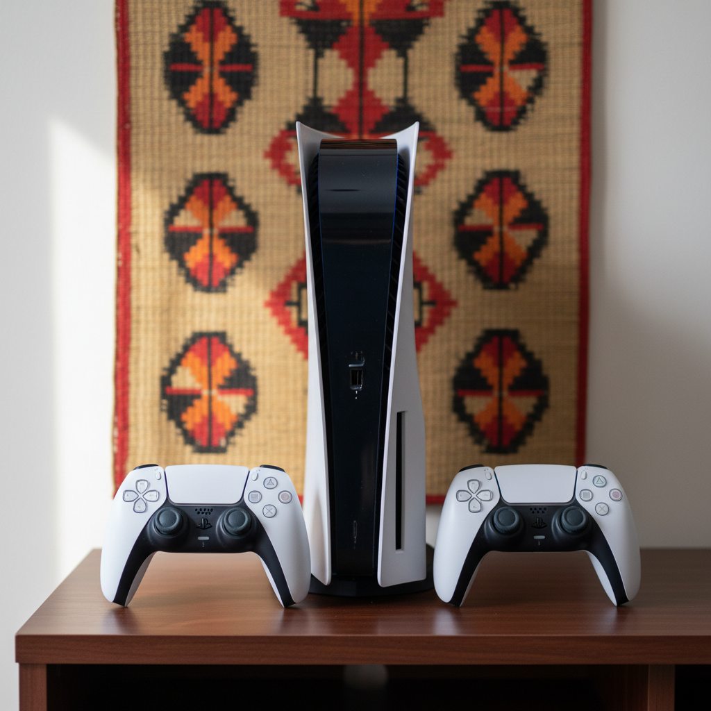 Gently Used Ps5 Console with Two Dualsense Controllers…